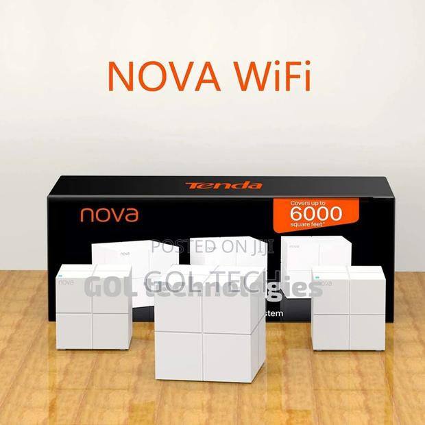 Tenda Nova Mw6 3packs Wifi Mesh 6000 Square Feet High Speed · Photo 1