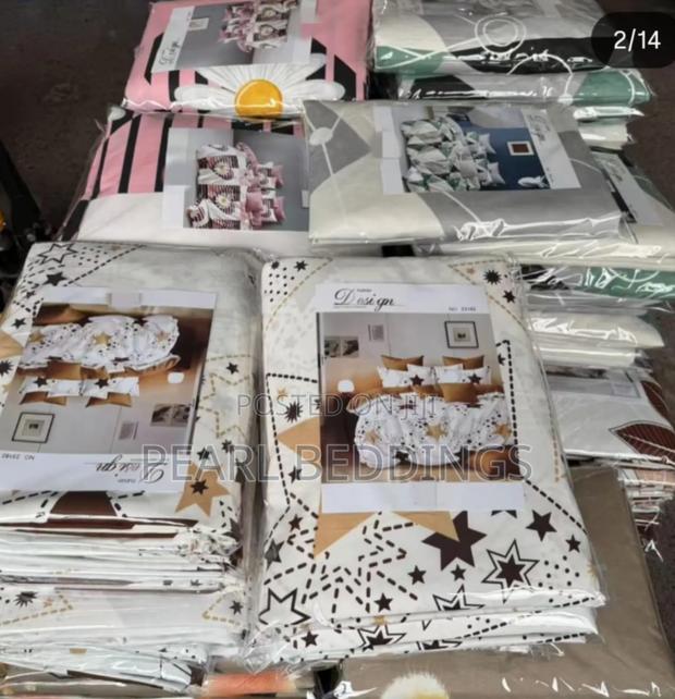 Premium Quality Cotton 5pcs Bedsheet Set Available In Colors · Photo 3