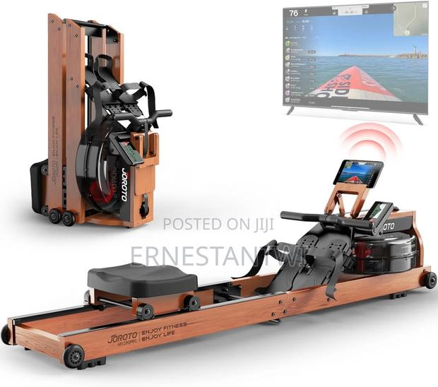 Oak Wood Foldable Water Rowing Machine From Joroto, Uk · Photo 1