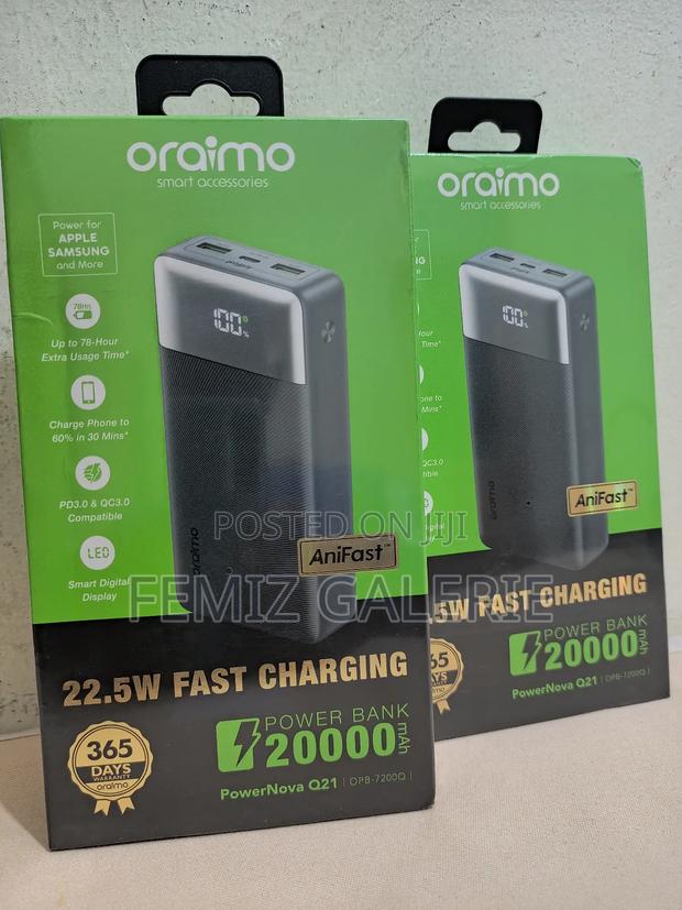 Oraimo Powernova Q21 20000mah 22.5w Power Bank · Photo 2