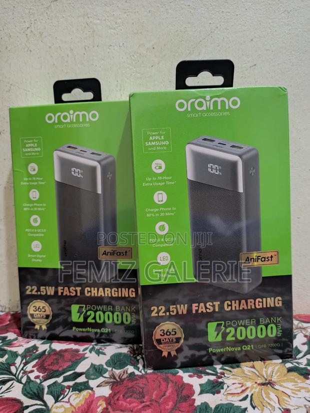 Oraimo Powernova Q21 20000mah 22.5w Power Bank · Photo 2