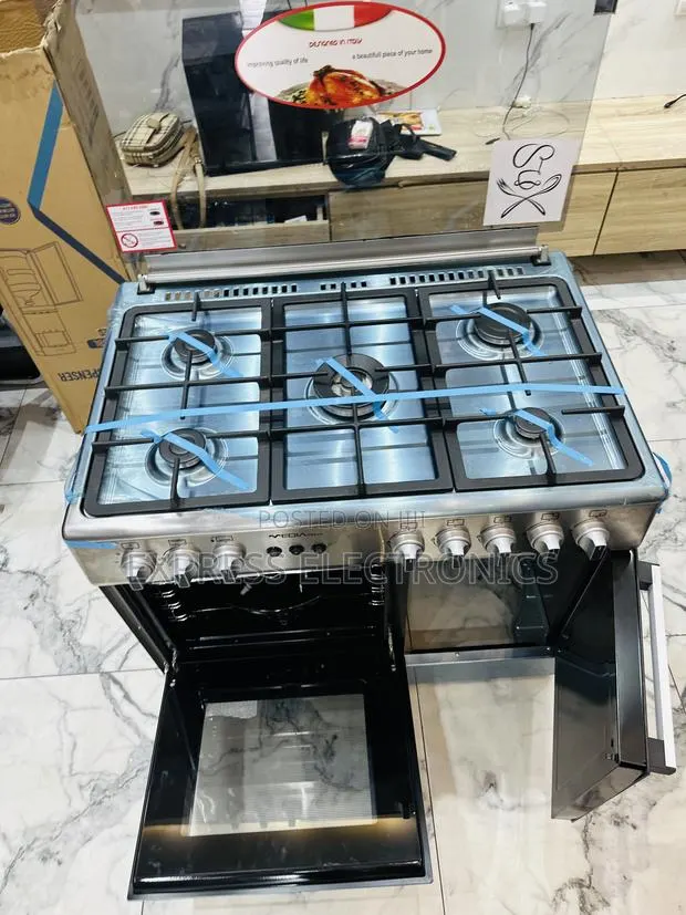 Zealous Sleek Gas Cooker Oven Grill 5b 60/90 Sliver Grill Rotisserie · Photo 1