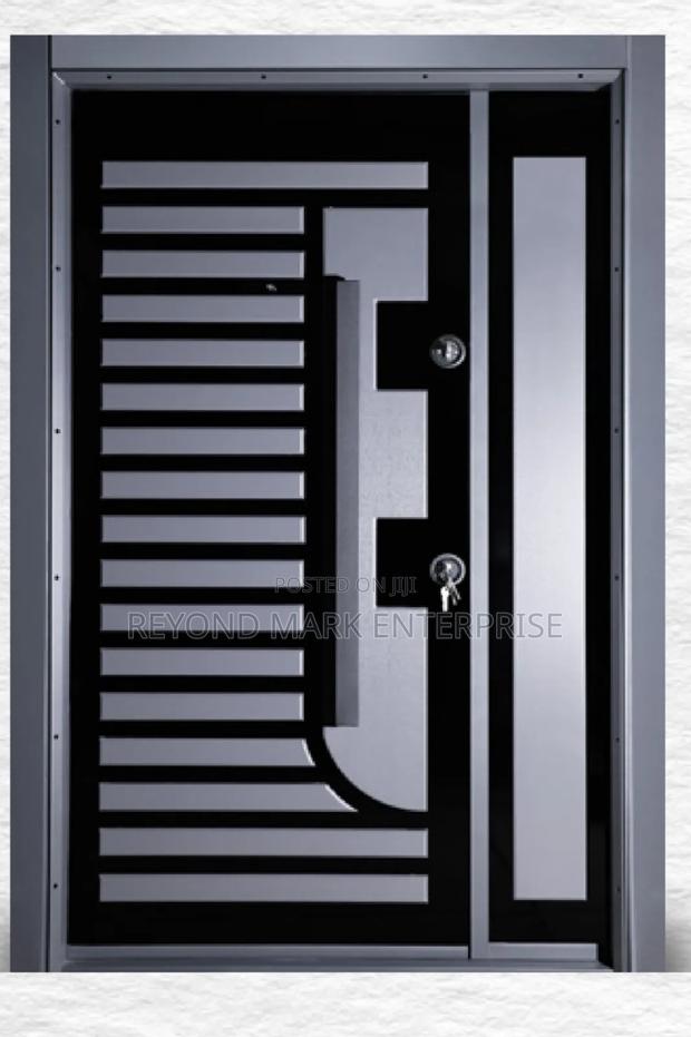 Single Security Door, Luxury PVC Embosed, Turkey Doors · Photo 2