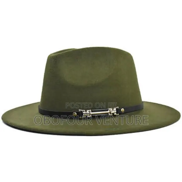 Angel! Forest Green Fedora Hat, Unisex. 053279ln · Photo 1