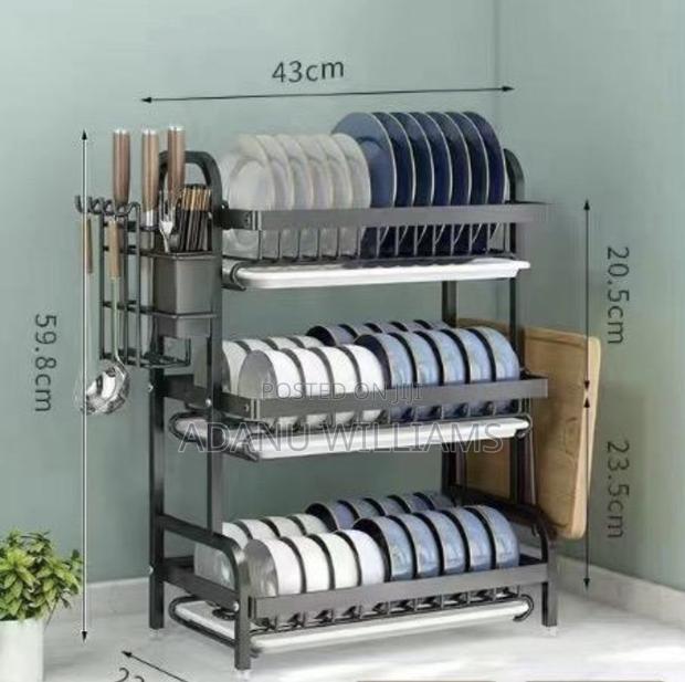 3tiers Multifunctional Kitchen Bowl and Plate Rack · Photo 1