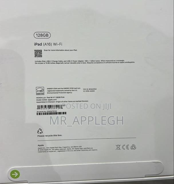 New Apple iPad (2025) 128 GB Pink · Photo 3