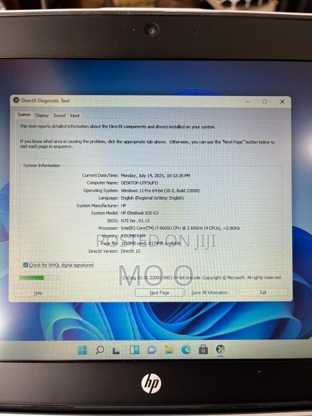 Laptop HP EliteBook 840 G3 8GB Intel Core I7 SSD 256GB · Photo 5