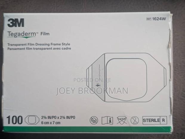 3m 1624w Tegaderm Association, 6cm X 7cm, 100 Pieces · Photo 1