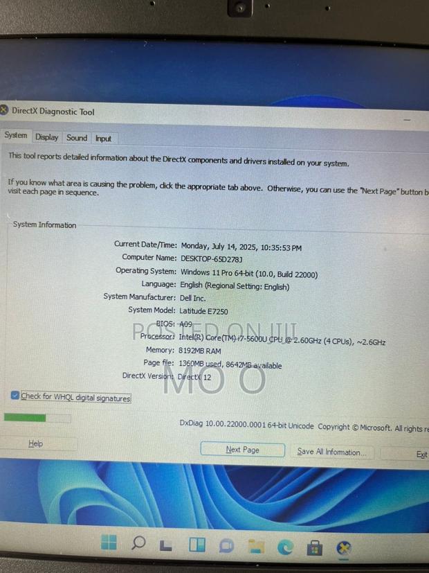Laptop Dell Latitude 12 7250 8GB Intel Core i7 SSD 128GB · Photo 5