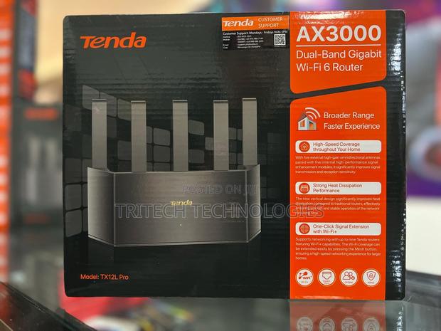 Tenda Tx12l Pro Ax3000 Dual Band Wifi 6 Router Gigabit Lan · Photo 2
