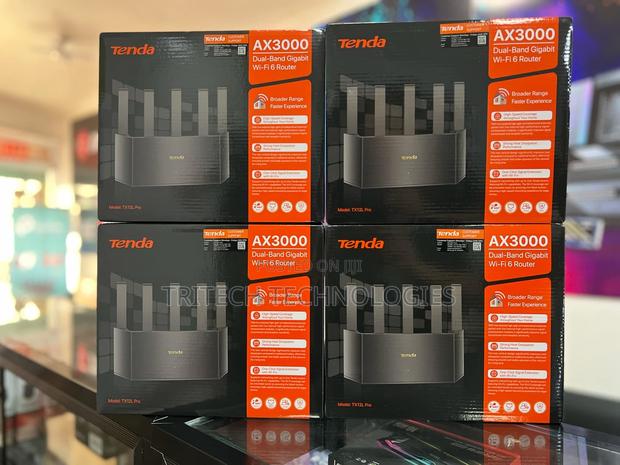 Tenda Tx12l Pro Ax3000 Dual Band Wifi 6 Router Gigabit Lan · Photo 1