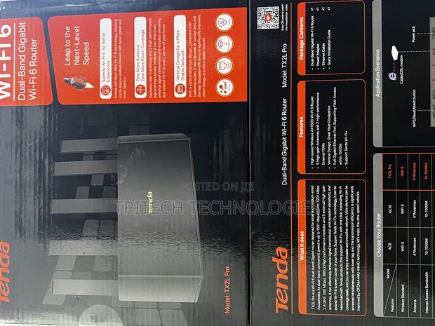 Tenda Tx12l Pro Ax3000 Dual Band Wifi 6 Router Gigabit Lan · Photo 3