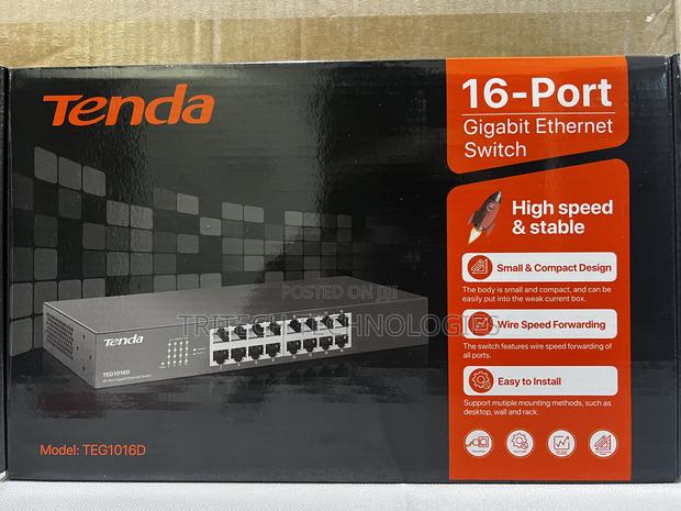 Tenda 16port Gigabit Network Switch Teg1016d · Photo 1