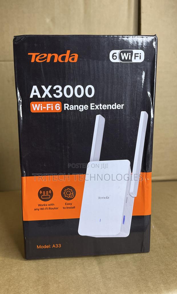 Tenda A33 Dual-Band Ax3000 Network Extender Ultrafast Wi-Fi6 · Photo 1