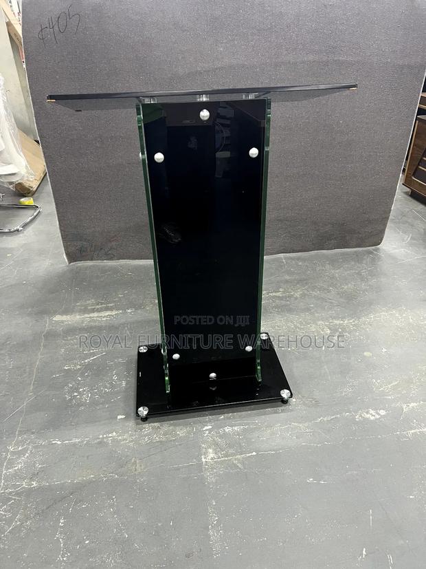 Classic Tempered Glass Preaching Pulpit for Church · Photo 2
