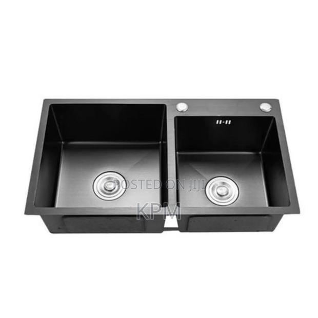 Black Kitchen Sink and Accessories · Photo 1