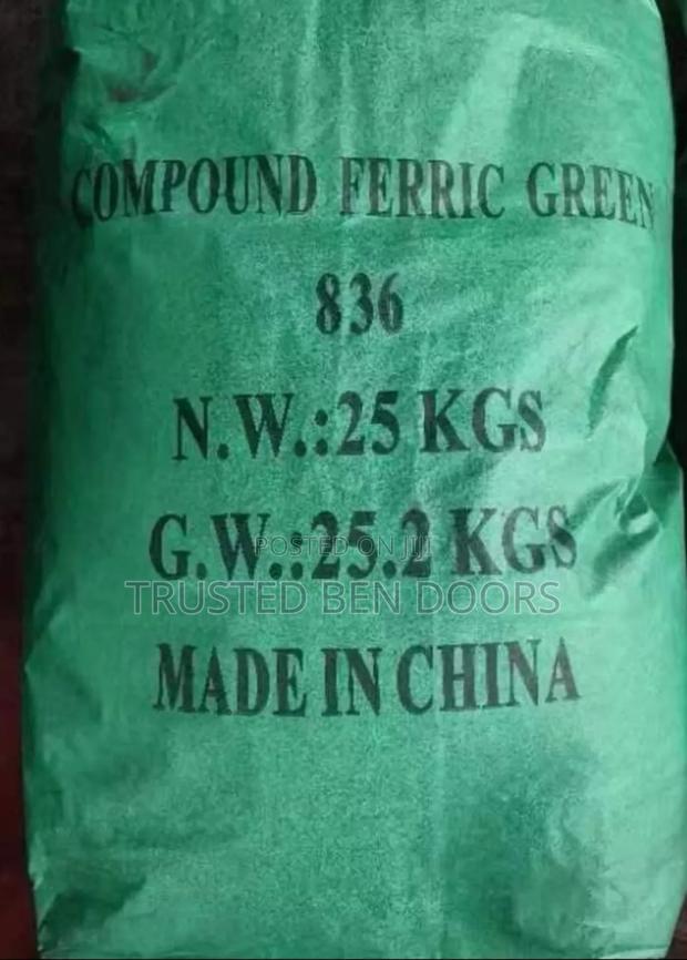 Green Color Pigment Iron Oxide 25kg Bag for Construction · Photo 1