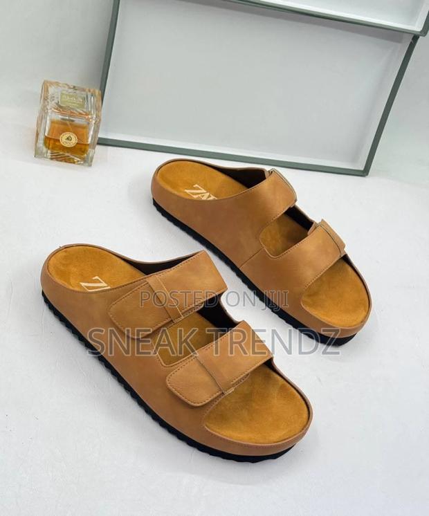 Zara Sandals Brown Leather · Photo 1