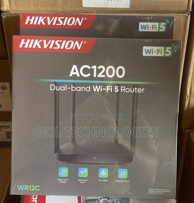 Ac1200 Dual Band Wifi 5 Router Hikvision Wr12c High Speed · Photo 1