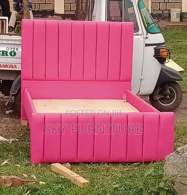 Baby Pink Double Bed Frame · Photo 1