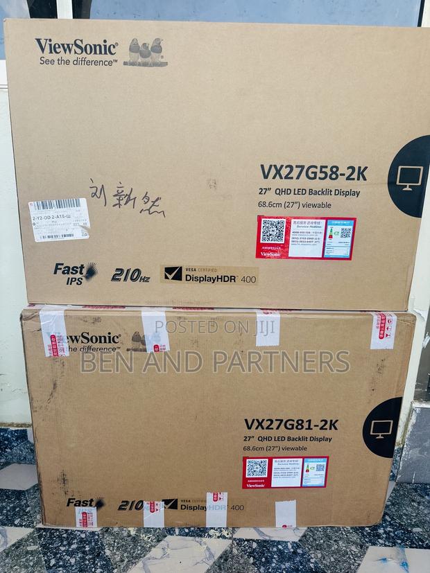 Viewsonic 27", Qhd, 210hz, Fast Ips, HDR 400 Gaming Monitor · Photo 4