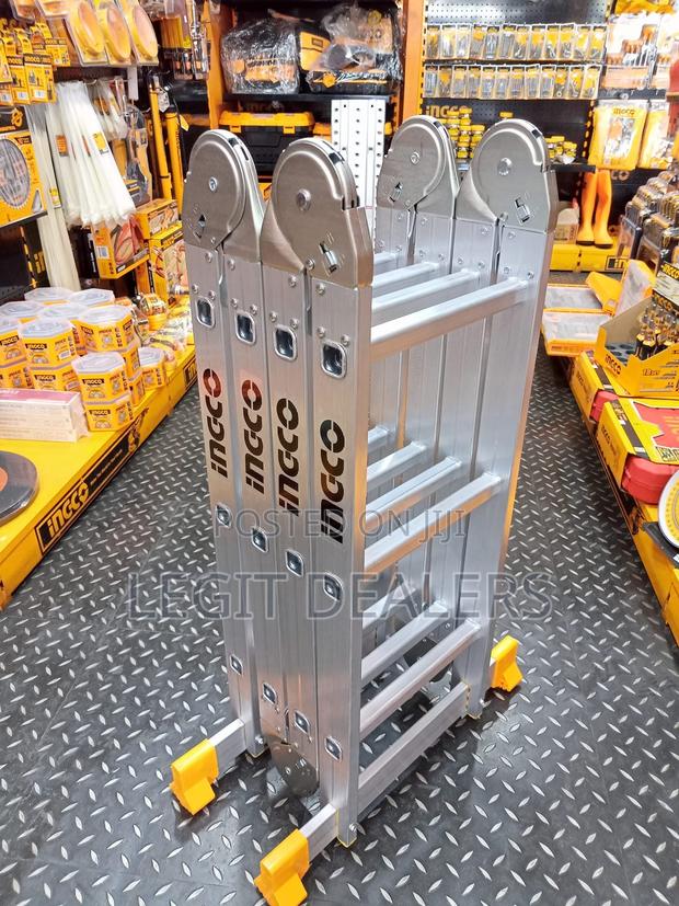 Strong Foldable Multipurpose Aluminium Ladder 4x3steps 4x4 · Photo 3