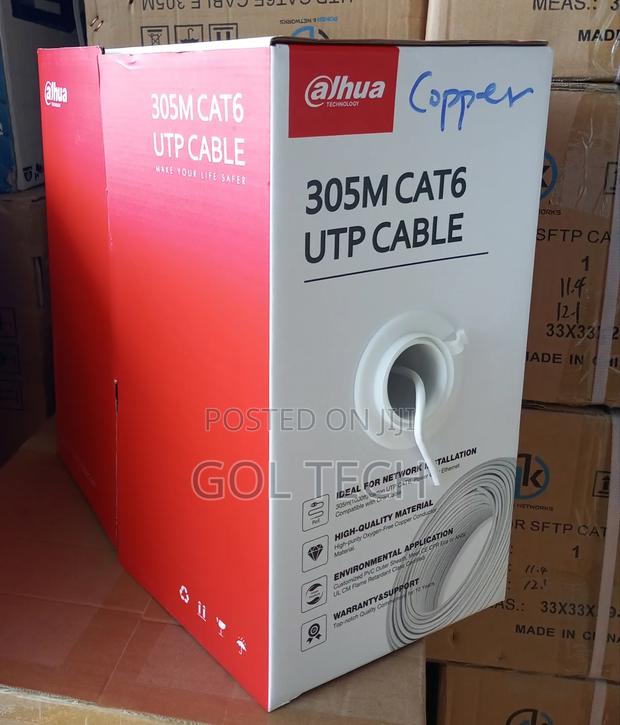 Dahua Cat6 Full Copper Cable 305m Utp Pfm920i-6un-C 1000ft · Photo 1