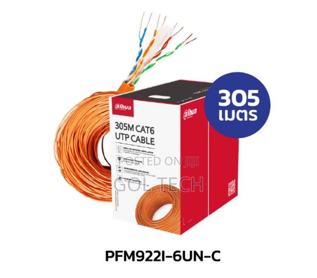 Dahua Cat6 Cable Pfm9221_6un-C-305m Utp Cat6 Awg23 Orange · Photo 1