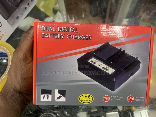Dual Digital Battery Charger for Canon Panasonic Camcorder · Photo 1
