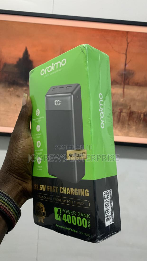 Oraimo Powerbox 400 Vision 40000mah 22.5w Power Bank · Photo 2