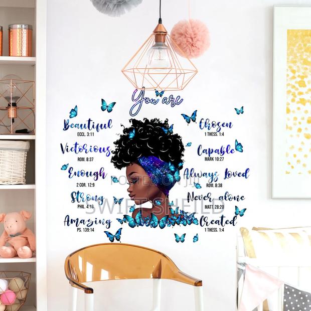 Blue Girl Scriptural Butterfly Room Wall Decor · Photo 3