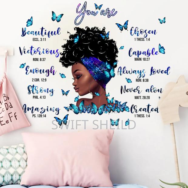 Blue Girl Scriptural Butterfly Room Wall Decor · Photo 5