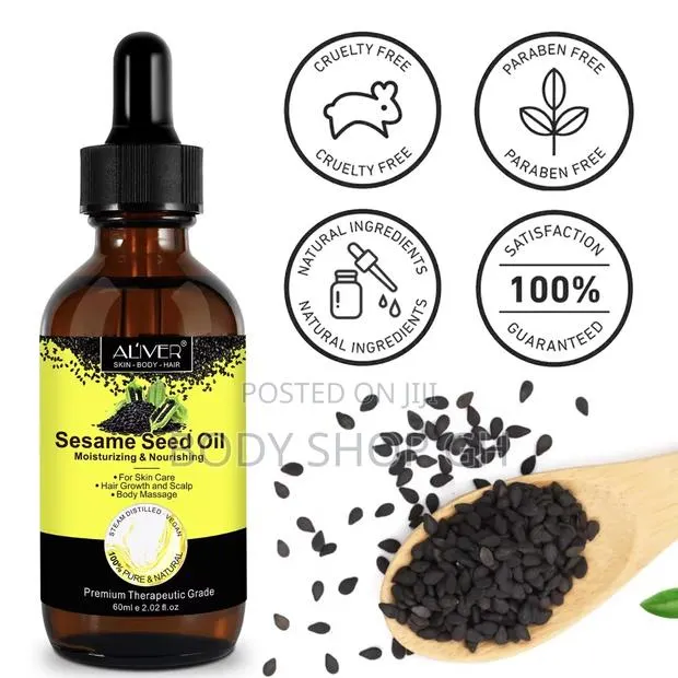 Organic Sesame Seed Oil Unrefined Virgin, Pure Natural, Cold Pressed · Photo 1
