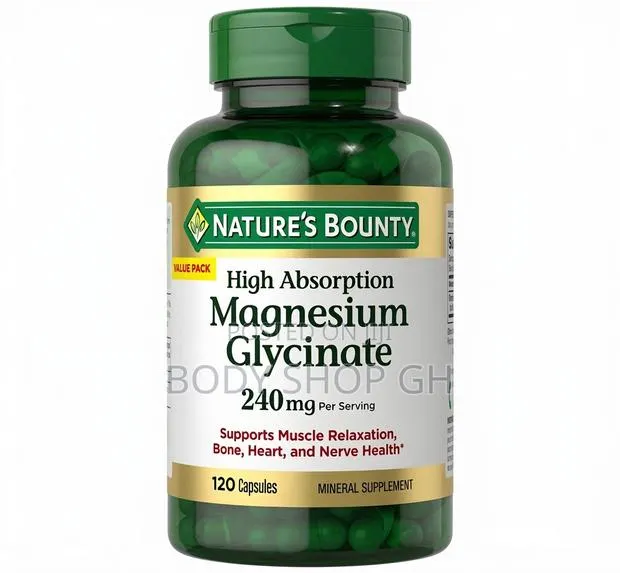 High Absorption Magnesium Glycinate 240 Mg -Bone, Heart Nerve Health · Photo 1