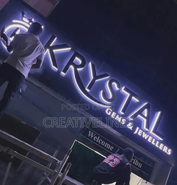 Backlit Sign Installation · Photo 1