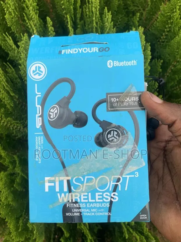 Jlab Fit Sport 3 Wireless Fitness Earbuds, Black, Bluetooth 4.2 · Photo 1