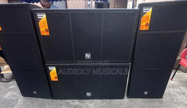 Double Bass and Full Range Ev With Full Amplifier Set · Photo 1