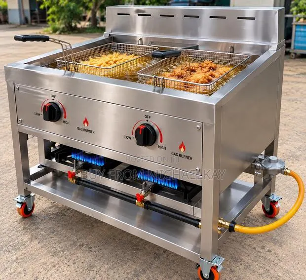 Commercial Double Basket Deep Fryer · Photo 1