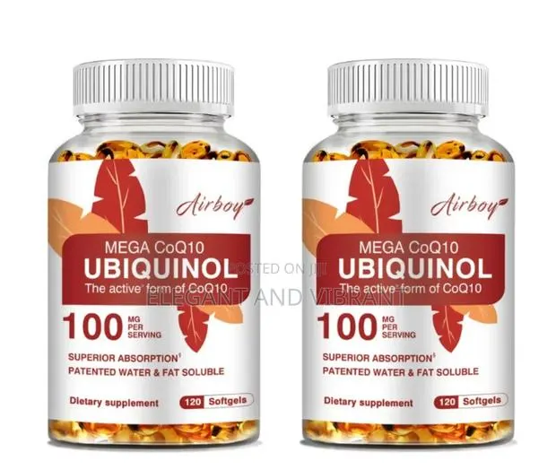 Mega COQ10 Ubiquinol Capsules-With Vitamin C, Thiamine-Normal Function · Photo 1