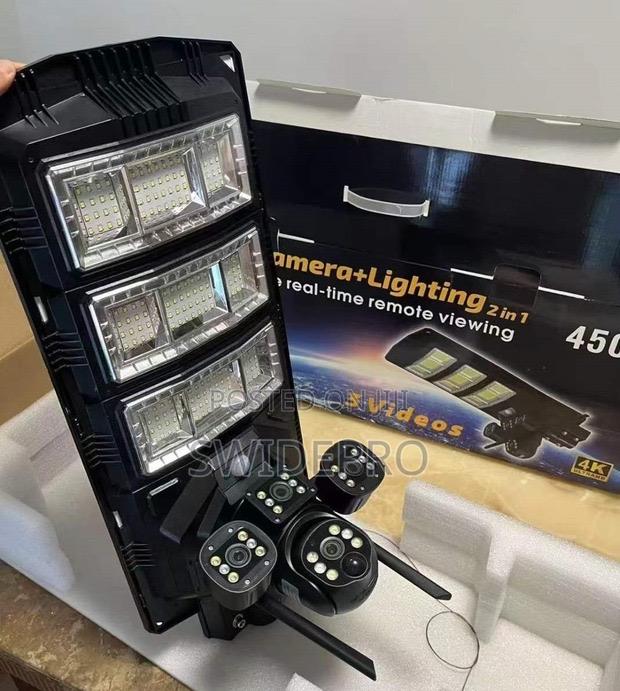 Solar 4g Sim Triple Lens CCTV Camera + Streetlights · Photo 1
