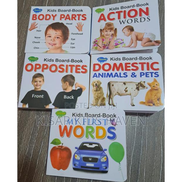 5 Pieces Kids' Hard Board Paper Book 0 to 5 Years · Photo 1
