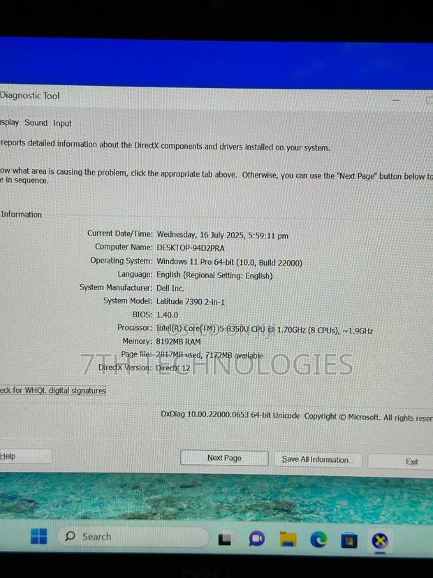 Laptop Dell Latitude 7390 8GB Intel Core I5 SSD 256GB · Photo 2