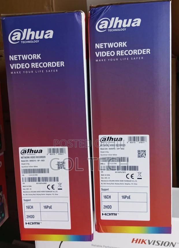 Dahua 16ch Poe NVR Dh-Nvr2216-16p-4ks3 16poe Upto 8mp · Photo 2