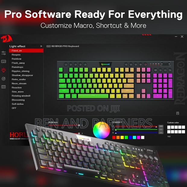 Redragon Wireless (2.4ghz, Bluetooth,Wired) Gaming Keyboards · Photo 6