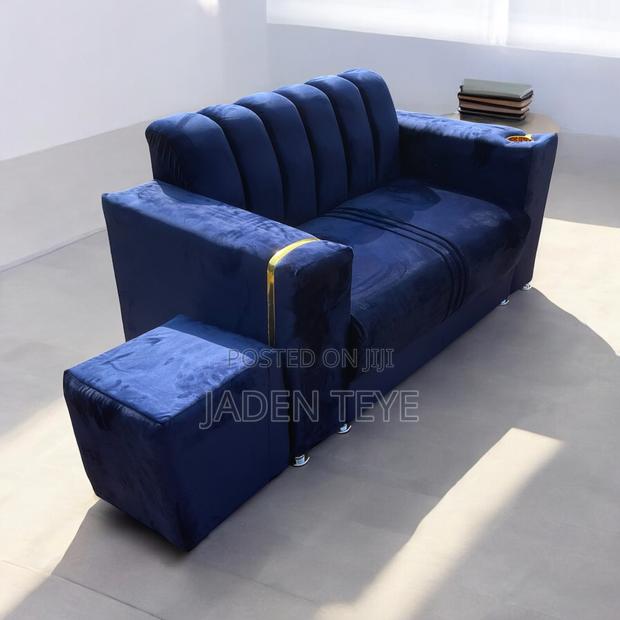 Blu Black Fabric for 2 in One Sofa · Photo 1