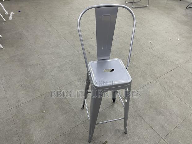 Bar Table(Adjustable ) With Two(2) Metallic Bar Stools · Photo 5