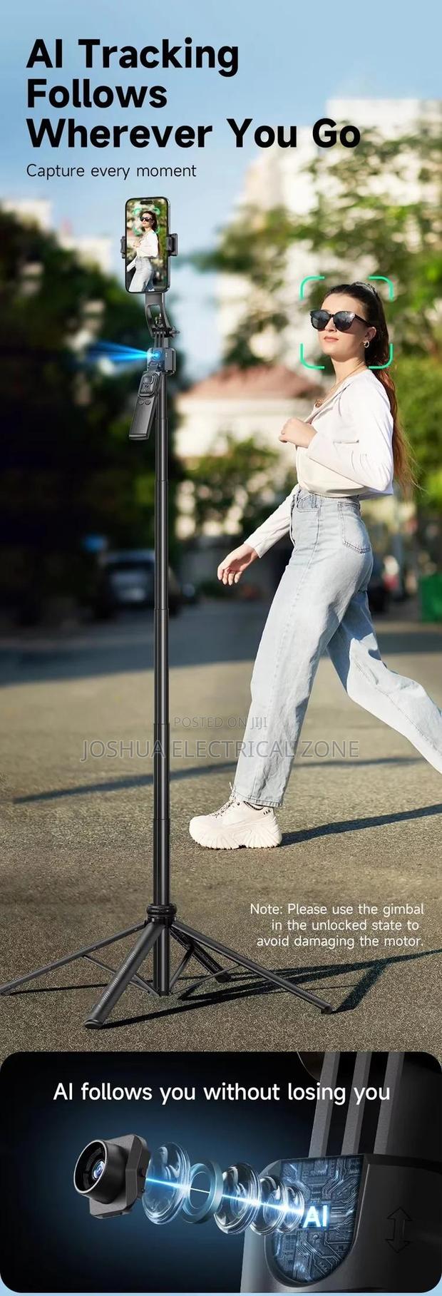 Ai Face Tracking Selfie Stick Tripod 163.5 Cm Long · Photo 4