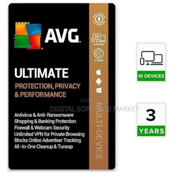 Avg Antivirus Ultimate 10 Devices 3 Years · Photo 1