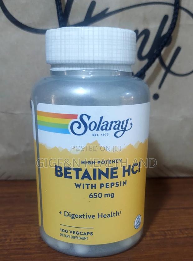 Solaray, High Potency Betaine Hcl With Pepsin(Gut) · Photo 1