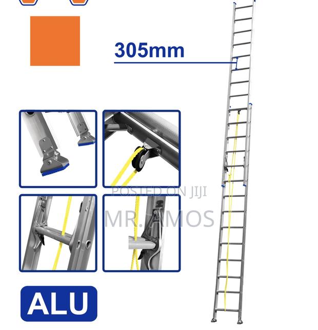 2x14 Steps Aluminum Extension Ladder - Wld8h28 · Photo 1